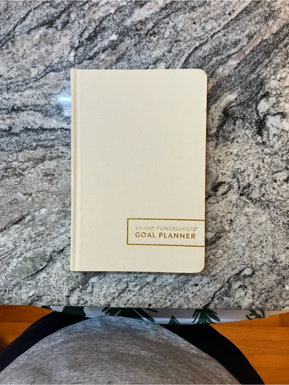 90-Day Powersheets Goal Planner - Natural Linen color + Goal Sticker Book